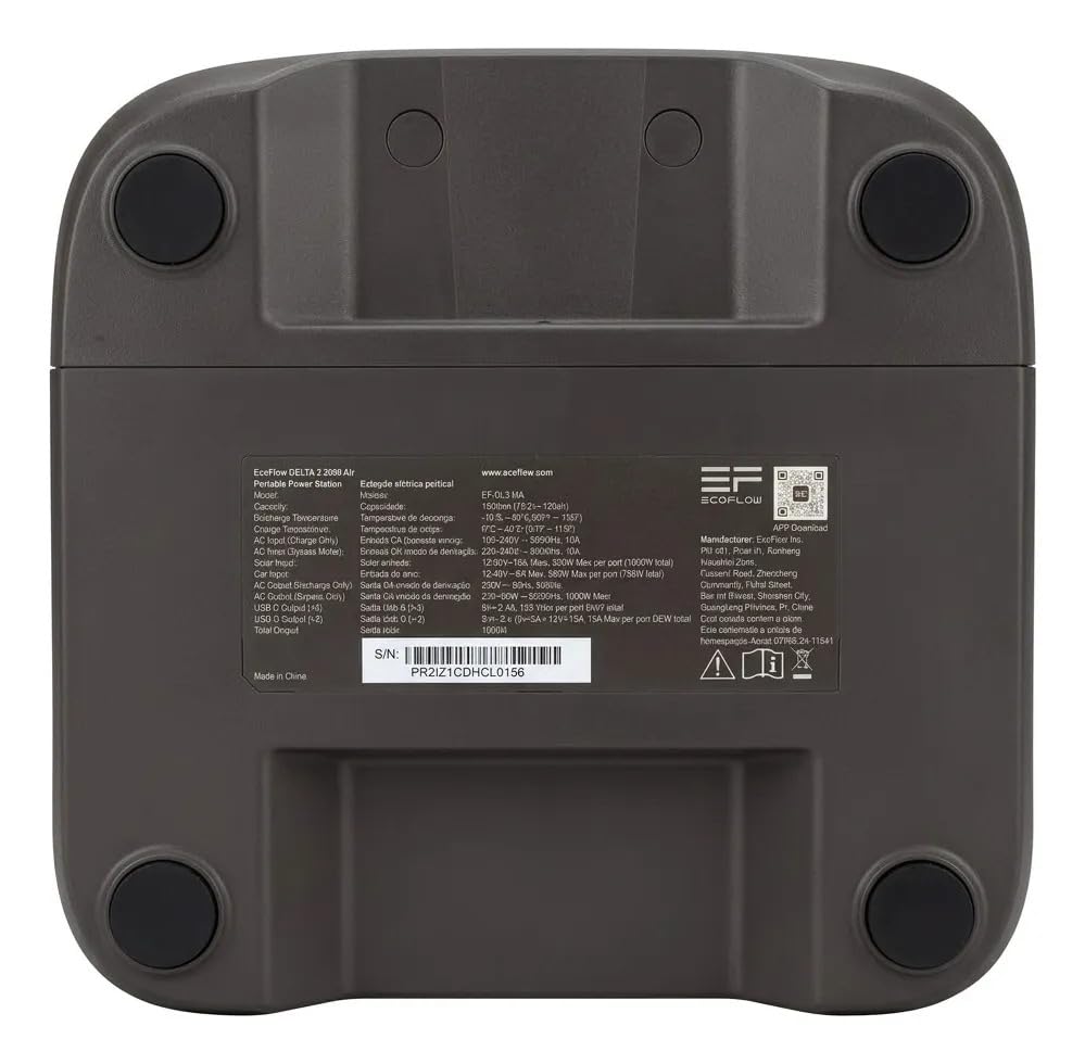 Estação de Energia Portátil EF ECOFLOW DELTA 3 2000 Air, 1920Wh